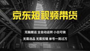 京东短视频达人带货无脑搬运无需选品矩阵操作单号一周过万|一站式知识服务平台|多样资源|热门项目|详尽教程|学习交流|成功之门|HY资源库