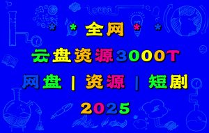 全网云盘资源3000T网盘海量资源,短剧|一站式知识服务平台|多样资源|热门项目|详尽教程|学习交流|成功之门|HY资源库