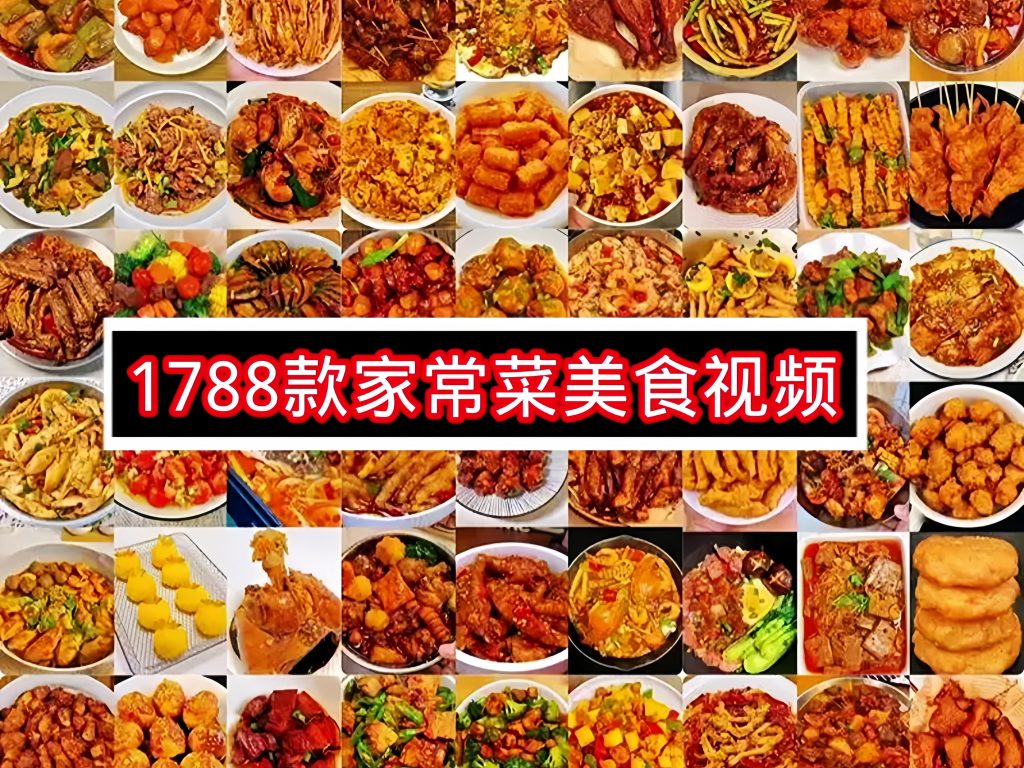 必看! 1788款家常菜美食视频,烹饪小白也能变大厨 HY资源库|一站式知识服务平台|多样资源|热门项目|详尽教程|学习交流|成功之门|HY资源库