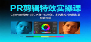 PR剪辑特效实操课:Colorista调色+BBC字幕+RG特效,多风格短片剪辑包装|一站式知识服务平台|多样资源|热门项目|详尽教程|学习交流|成功之门|HY资源库